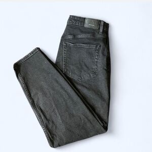 ASOS Bershka Black Straight Slim Denim